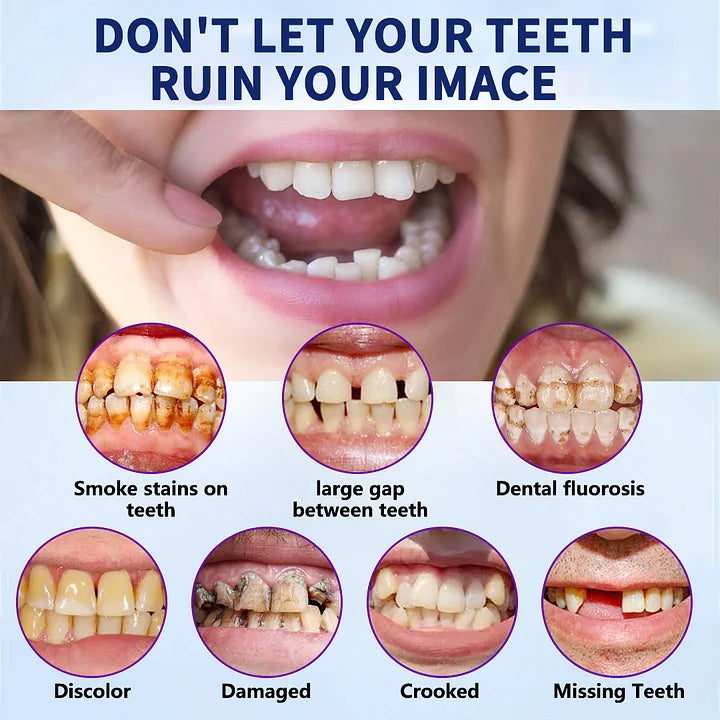 🦷Hermsa® Easy-Fit Silicone Dentures – For Eating, Smiling, and Daily Comfort😁