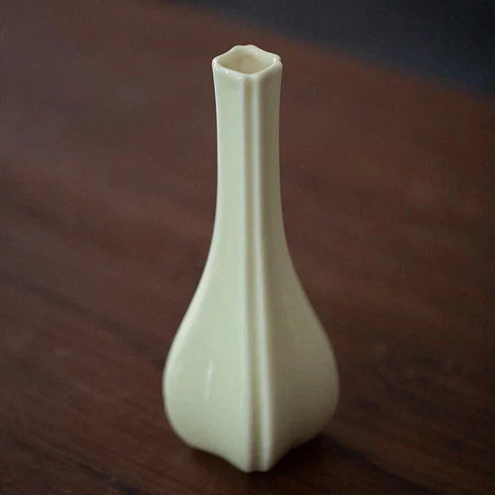 Handmade White Porcelain Mini Vase