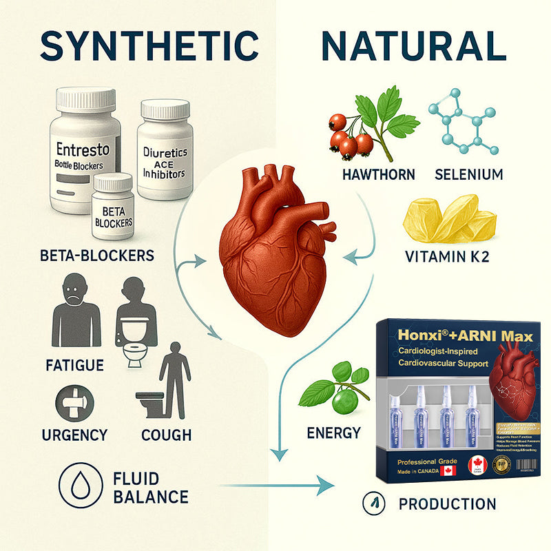 Honxi® +ARNI Max Cardiovascular Support Oral Solution Clinically-backed natural formula for heart function and blood pressure management Professional-grade • Complete transparency • Canada Health-registered facility