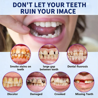 🦷Hermsa® Easy-Fit Silicone Dentures – For Eating, Smiling, and Daily Comfort😁