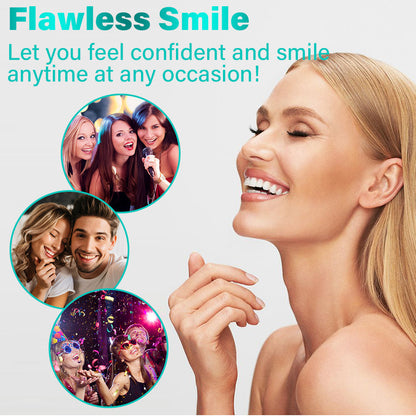 🦷Hermsa® Easy-Fit Silicone Dentures – For Eating, Smiling, and Daily Comfort😁